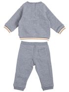 Tartine et Chocolat Grey Cotton Blend Coordinated Suit With Print Tartine et Chocolat Grey Cotton Blend Coordinated Suit With Print - Grey