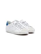 Philippe Model White Leather Paris Low Jr Sneakers Philippe Model White Leather Paris Low Jr Sneakers - White