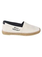 Logo Espadrillas Saint Laurent Logo Espadrillas - Ecru/Black