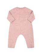 Caffe' d'Orzo Pink "delia-baby" Babygrow For Baby Girl With Patch Caffe' d'Orzo Pink "delia-baby" Babygrow For Baby Girl With Patch - Pink
