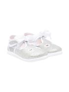 Monnalisa Glitter Silver Ballet Flats Monnalisa Glitter Silver Ballet Flats - Argento