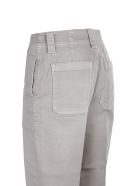 Cotton Jeans. High Waist Closed Cotton Jeans. High Waist - Beige