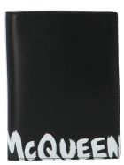 Alexander Mcqueen 'graffiti' Passport Holder Alexander McQueen 'graffiti' Passport Holder - Black