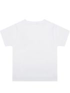 Kenzo Kids White T-shirt For Babygril With Tiger Kenzo Kids White T-shirt For Babygril With Tiger - White