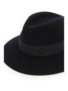 Maison Michel Henrietta Felt Fedora Hat Maison Michel Henrietta Felt Fedora Hat - BLACK (Black)