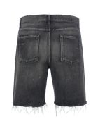 Saint Laurent Denim Short Straight Saint Laurent Denim Short Straight - Medium Dirty Black