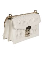 Miu Miu Matelassé Chain Shoulder Bag Miu Miu Matelassé Chain Shoulder Bag - White