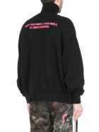 Palm Angels Palm Tree Sweatshirt Palm Angels Palm Tree Sweatshirt - BLACK FUCHSIA