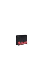 Logo Graffiti Cards Holder Alexander McQueen Logo Graffiti Cards Holder - Blacklustred