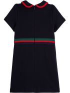 Gucci Cotton Jersey Dress With Web Detail Gucci Cotton Jersey Dress With Web Detail - Blu