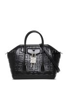 Givenchy Antigona Lock Handbag In 4g Black Leather Givenchy Antigona Lock Handbag In 4g Black Leather - Black