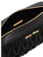 Miu Miu Matelasse` Bandoleer Bag Miu Miu Matelasse` Bandoleer Bag - Black