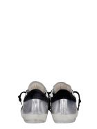 Golden Goose Superstar Sneakers In Silver Suede And Leather Golden Goose Superstar Sneakers In Silver Suede And Leather - ARGENTO