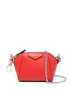 Red Baby Antigona Bag With Chain Givenchy Red Baby Antigona Bag With Chain