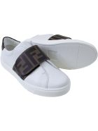 Fendi Kids Sneakers Fendi Kids Sneakers - A Bianco Tabacco Nero