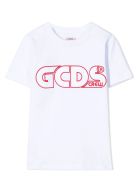 GCDS White Cotton T-shirt GCDS White Cotton T-shirt - Bianco