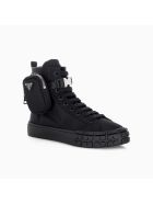 Wheel Re-nylon Gabardine High-top Sneakers Prada Wheel Re-nylon Gabardine High-top Sneakers - Nero.