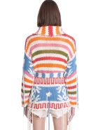 Cardigan In White Cotton Alanui Cardigan In White Cotton - Multicolor