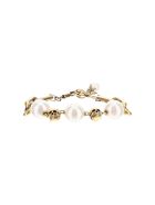 Pearls And Skulls Bracelet Alexander McQueen Pearls And Skulls Bracelet - Oro