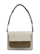 Marni Trunk - Bag In Saffiano Calf Marni Trunk - Bag In Saffiano Calf - White/cigar
