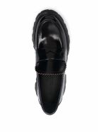 Alexander McQueen Wander Black Leather Loafers Alexander McQueen Wander Black Leather Loafers - Black