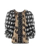Dolce & Gabbana Polka-dot Silk Blouse Dolce & Gabbana Polka-dot Silk Blouse - Multicolor