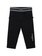 Givenchy Black Leggings For Baby Girl With Logo Givenchy Black Leggings For Baby Girl With Logo - Black