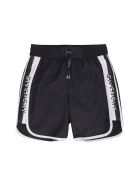 Givenchy Logo Print Swim Shorts Givenchy Logo Print Swim Shorts - black
