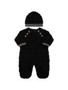 Balmain Black Set For Babykids With Black Logo Balmain Black Set For Babykids With Black Logo - Black