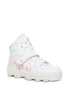 Dsquared2 High Top White Leather Sneakers With Logo Dsquared2 High Top White Leather Sneakers With Logo - White