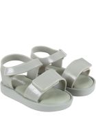 Melissa Green Sandals For Kids With Logo Melissa Green Sandals For Kids With Logo - Green