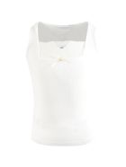 La Perla Ivory Tank Top For Girl La Perla Ivory Tank Top For Girl - Ivory