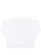 MSGM White T-shirt For Baby Kids With Logo MSGM White T-shirt For Baby Kids With Logo - White