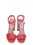 Sebastian Milano Sandals In Red Leather Sebastian Milano Sandals In Red Leather - red