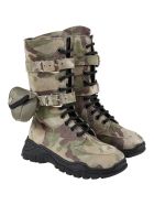 Gallucci Green Boots For Kids With Pocket Gallucci Green Boots For Kids With Pocket - Green