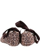 Gallucci Beige Ballerina Flats For Babygirl Gallucci Beige Ballerina Flats For Babygirl - Brown