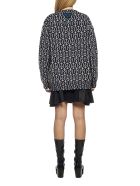 Cardigan Prada Cardigan - Blue and WHITE