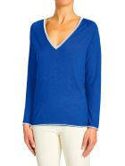 Jersey V-neck Cashmere Kiton Jersey V-neck Cashmere