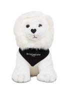 Givenchy Lion Whitetoy With Logoed Bandana Givenchy Lion Whitetoy With Logoed Bandana - White