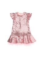 Monnalisa Dress With Paillettes And Tutù Monnalisa Dress With Paillettes And Tutù - Pink