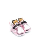 Moschino Cradle Shoes With Teddy Bear Moschino Cradle Shoes With Teddy Bear - Bianco-rosa