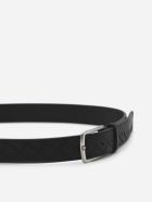 Bottega Veneta Leather Belt With Woven Pattern Bottega Veneta Leather Belt With Woven Pattern - Black