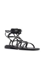 Woman Black Mauritius Sandal Ash Woman Black Mauritius Sandal - Black
