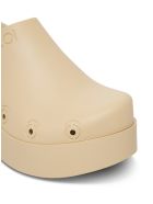 Xocoi Beige Recycled Rubber Clogs With Logo Xocoi Beige Recycled Rubber Clogs With Logo - Beige
