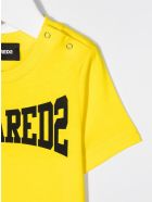 Newborn Yellow D2kids Boxer Logo T-shirt Dsquared2 Newborn Yellow D2kids Boxer Logo T-shirt