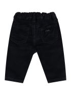 Armani Collezioni Blue Pants For Babyboy With Iconic Eagle Armani Collezioni Blue Pants For Babyboy With Iconic Eagle - Blue