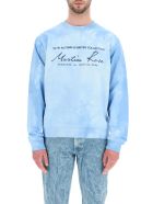 Martine Rose Tie-dye Crewneck Sweatshirt With Logo Martine Rose Tie-dye Crewneck Sweatshirt With Logo - LIGHT BLUE (Light blue)