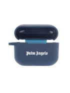 Palm Angels Blue Airpods Pro Case With White Logo Palm Angels Blue Airpods Pro Case With White Logo - Blu e Bianco
