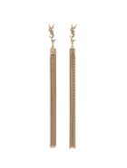 Saint Laurent Loulou Earrings In Golden Brass Saint Laurent Loulou Earrings In Golden Brass - Metallic