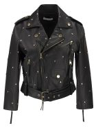 RED Valentino Lambskin Biker With Studs RED Valentino Lambskin Biker With Studs - Black